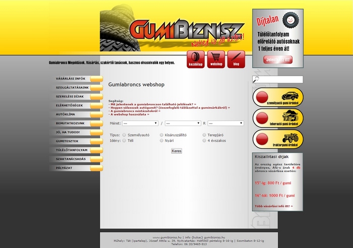 gumibiznisz webshop 2009