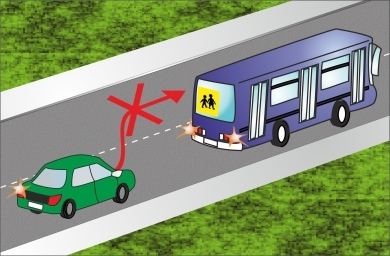 Gyermekszállító autóbusz - kikerülni tilos!